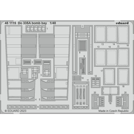 Eduard Do 335A bomb bay (Tamiya)