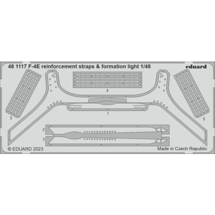 Eduard F-4E reinforcement straps & formation lights (Meng)