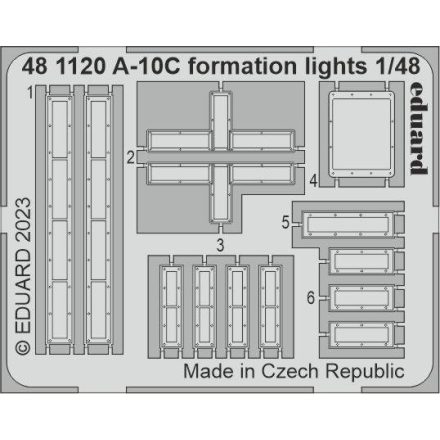 Eduard A-10C formation lights (Academy)