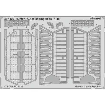 Eduard Hunter FGA.9 landing flaps (Airfix)