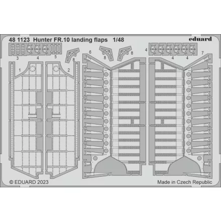 Eduard Hunter FR.10 landing flaps (Airfix)