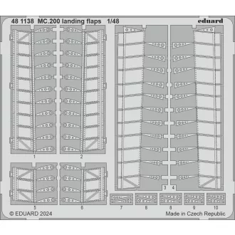 Eduard MC.200 landing flaps ITALERI fotómaratás
