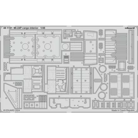 Eduard Mi-24P cargo interior (Trumpeter)