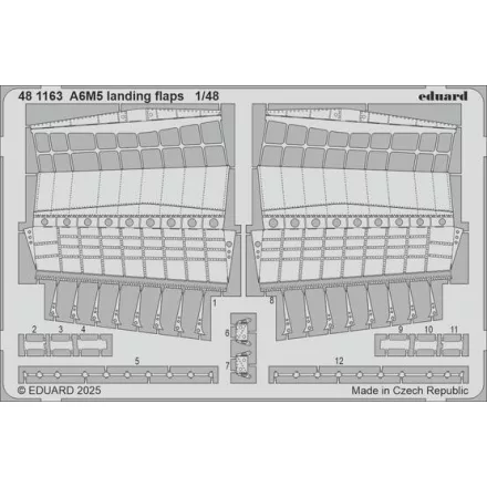 Eduard A6M5 landing flaps (Eduard)