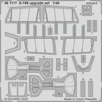 Eduard S-199 upgrade set for Eduard fotómaratás