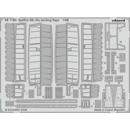 Eduard Spitfire Mk. IXe landing flaps (Airfix)