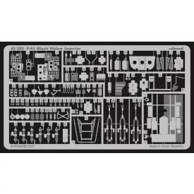 Eduard P-61 interior (Revell)