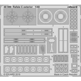 Eduard Rafale C exterior for Revell fotómaratás