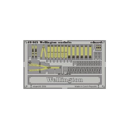 Eduard Wellington seatbelts (Trumpeter)