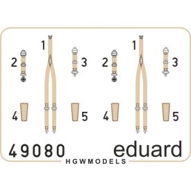 Eduard Seatbelts RAF WWII late SUPERFABRIC