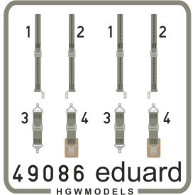 Eduard Seatbelts USN WWII green SUPERFABRIC