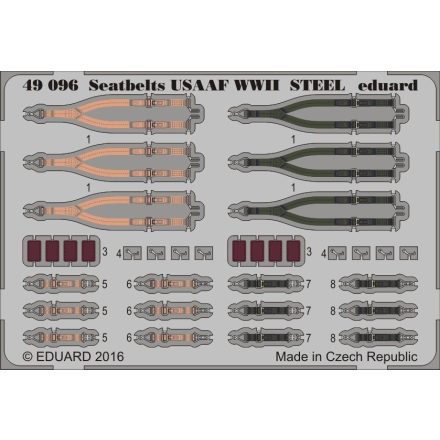 Eduard Seatbelts USAAF WWII STEEL