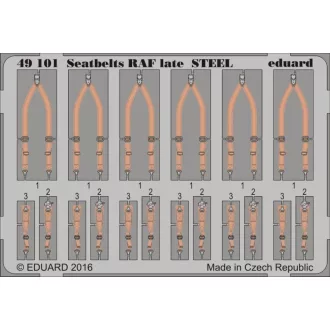 Eduard Seatbelts RAF late STEEL fotómaratás