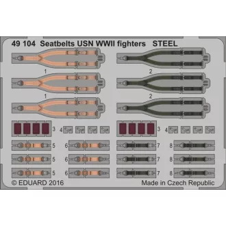 Eduard Seatbelts USN WWII fighters STEEL fotómaratás