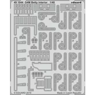 Eduard G4M Betty interior for Tamiya fotómaratás