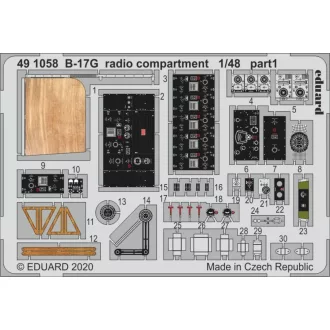 Eduard B-17G radio compartment for HKM fotómaratás