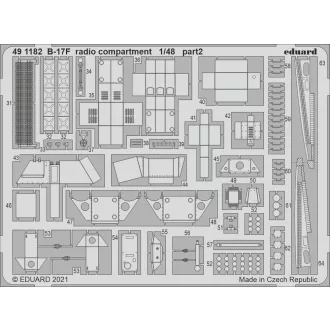 Eduard B-17F radio compartment for HKM fotómaratás