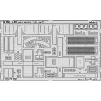 Eduard B-17F waist section for HKM fotómaratás