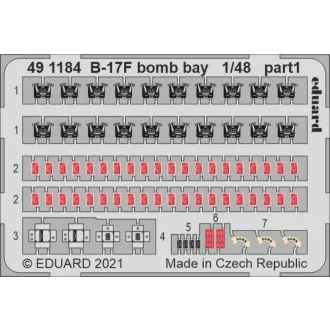 Eduard B-17F bomb bay for HKM fotómaratás