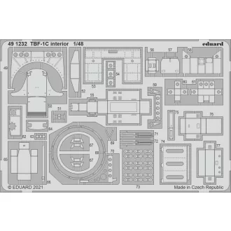 Eduard TBF-1C interior, for ACADEMY fotómaratás