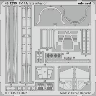Eduard F-14A late interior for TAMIYA fotómaratás
