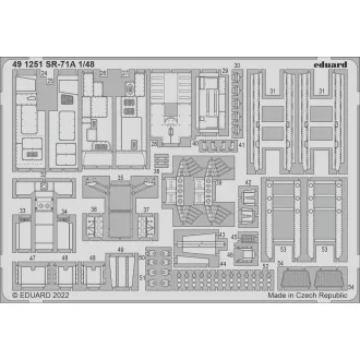 Eduard SR-71A interior for REVELL fotómaratás