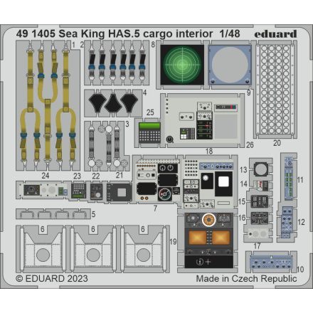 Eduard Sea King HAS.5 cargo interior (Airfix)