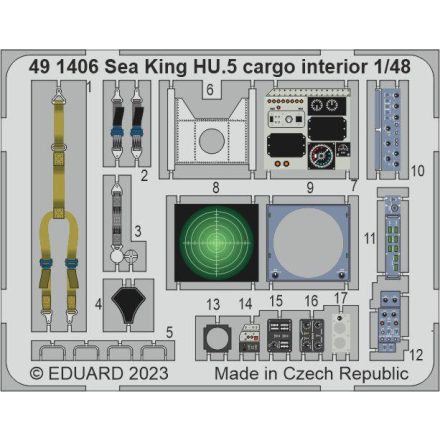 Eduard Sea King HU.5 cargo interior (Airfix)