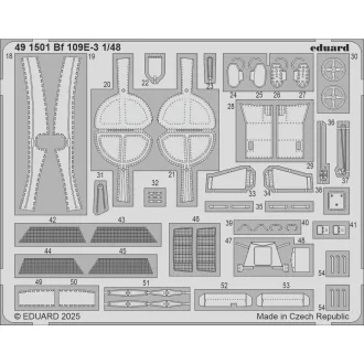 Eduard Bf 109E-3 HOBBY BOSS fotómaratás