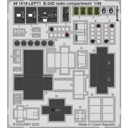 Eduard B-24D radio compartment (Hobby Boss)