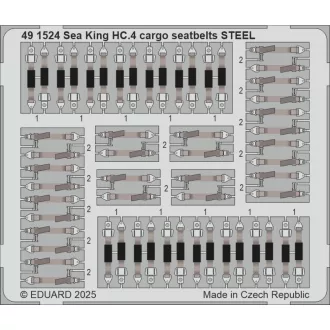   Eduard Sea King HC.4 cargo seatbelts STEEL AIRFIX fotómaratás