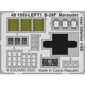 Eduard B-26F Marauder rear interior (ICM)