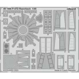 Eduard P-47D Razorback (Miniart)