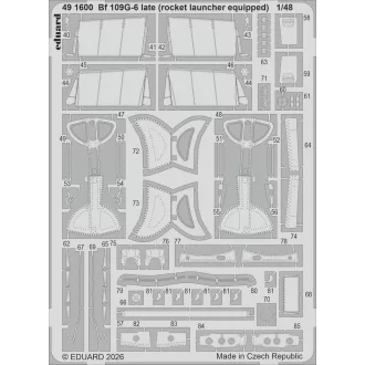   Eduard Bf 109G-6 late (rocket launcher equipped) for Tamiya fotómaratás