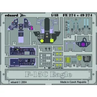 Eduard F-15C Eagle Interior Set fotómaratás