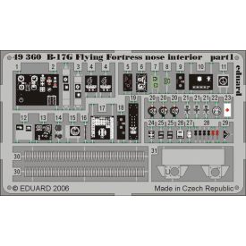 Eduard B-17G nose interior (Revell)