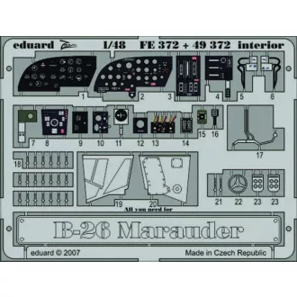   Eduard B-26 Marauder interior für Revell/Monogram Bausatz fotómaratás