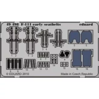 Eduard F-111 early seatbelts for Hobby Boss fotómaratás