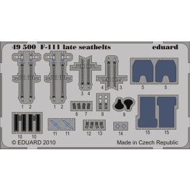 Eduard F-111 late seatbelts (Hobby Boss)