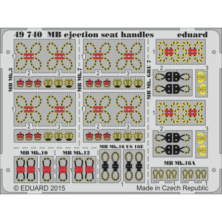 Eduard MB ejection seat handles