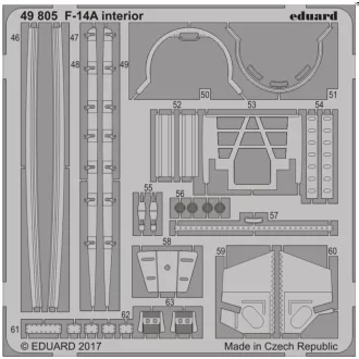 Eduard F-14A interior for Tamiya fotómaratás