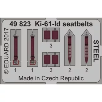 Eduard Ki-61-Id seatbelts STEEL for Tamiya fotómaratás