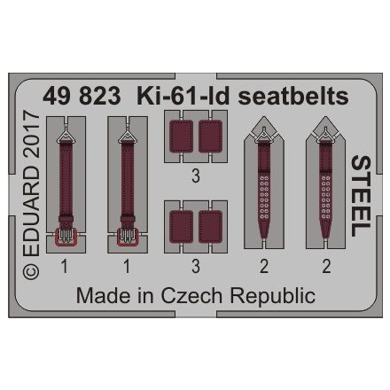 Eduard Ki-61-Id seatbelts STEEL (Tamiya)
