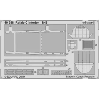 Eduard Rafale C interior for Revell fotómaratás