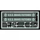 Eduard Zerstörer DD445 Fletcher Fotoätzsatz fotómaratás