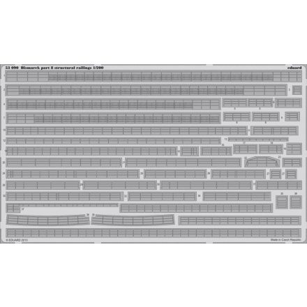 Eduard Bismarck part 8 - structural railings (Trumpeter)