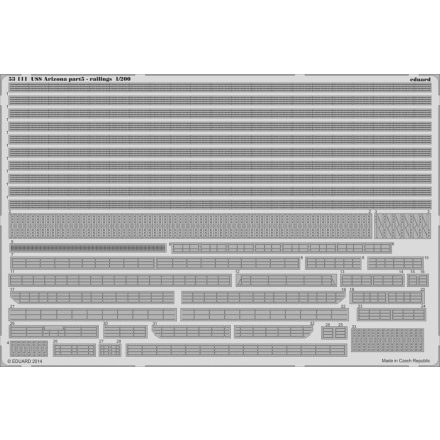Eduard USS Arizona part 5 - railings (Trumpeter)