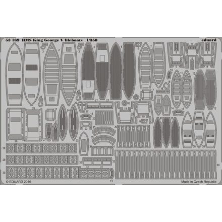 Eduard HMS King George V lifeboats (Tamiya)