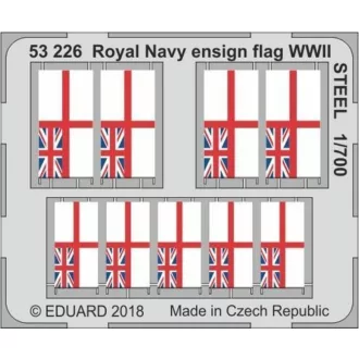 Eduard Royal Navy ensign flag WWII STEEL fotómaratás
