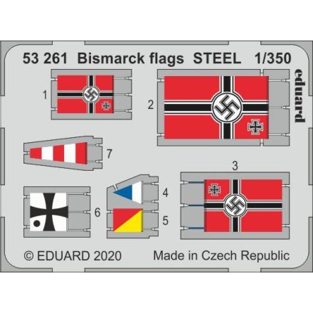 Eduard Bismarck flags STEEL (Trumpeter)